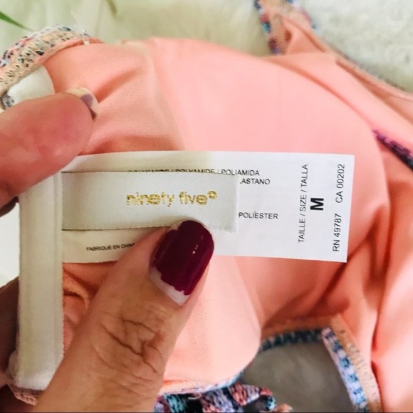 Ninety Five Degrees Stripe Multicolor Bikini Set, M (Top & Bottom) - Picture 13 of 14